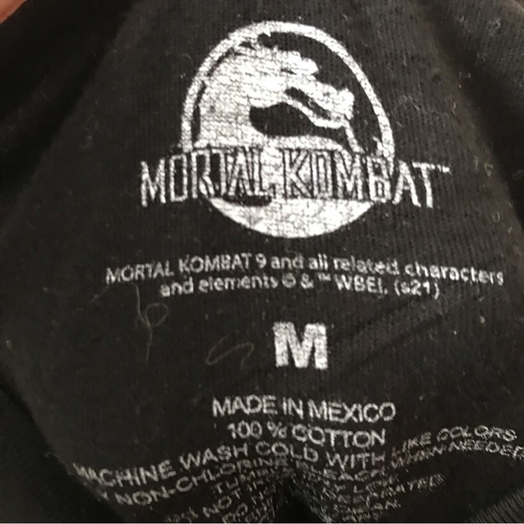 MORTAL Kombat T-shirt black. Size medium men’s.  Unisex. - Picture 3 of 3